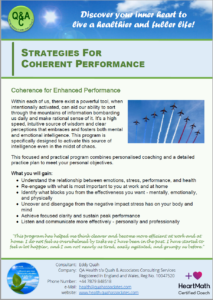 Strategies for Coherent Performance